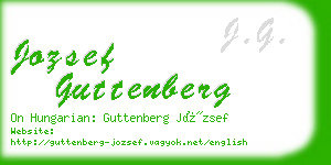 jozsef guttenberg business card